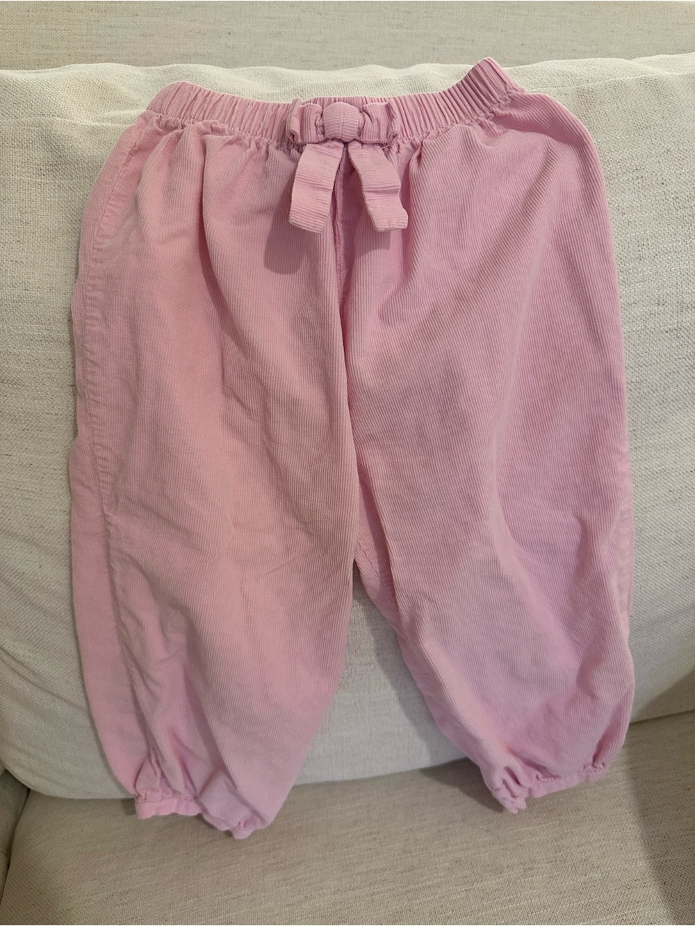 Little English Girls Bow Banded Pant Pink 3T